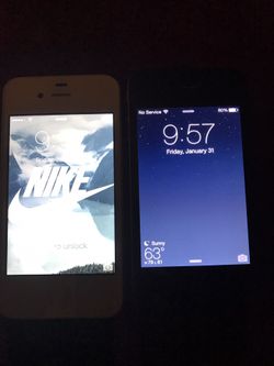 2 flawless iPhone 4s (100 for the pair) or best offer. Comes with charger. I am also willing to make trades. 🤩😱🔥🔥🔥
