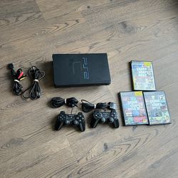 Classic PS2 Bundle - PlayStation 2 with Controllers And GTA