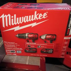 Milwaukee M18 Cordless Drill And Impact Drill 