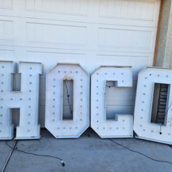 Big Letter Hoco Light Up 