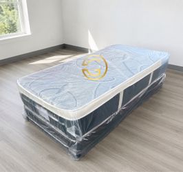12” Twin pillow Top Mattress Set | Same Day Delivery