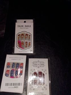 Press On False Nails Set of 3