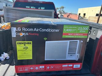 New smart window air conditioner with heat 23,000 BTU cools 1400 sq-ft.