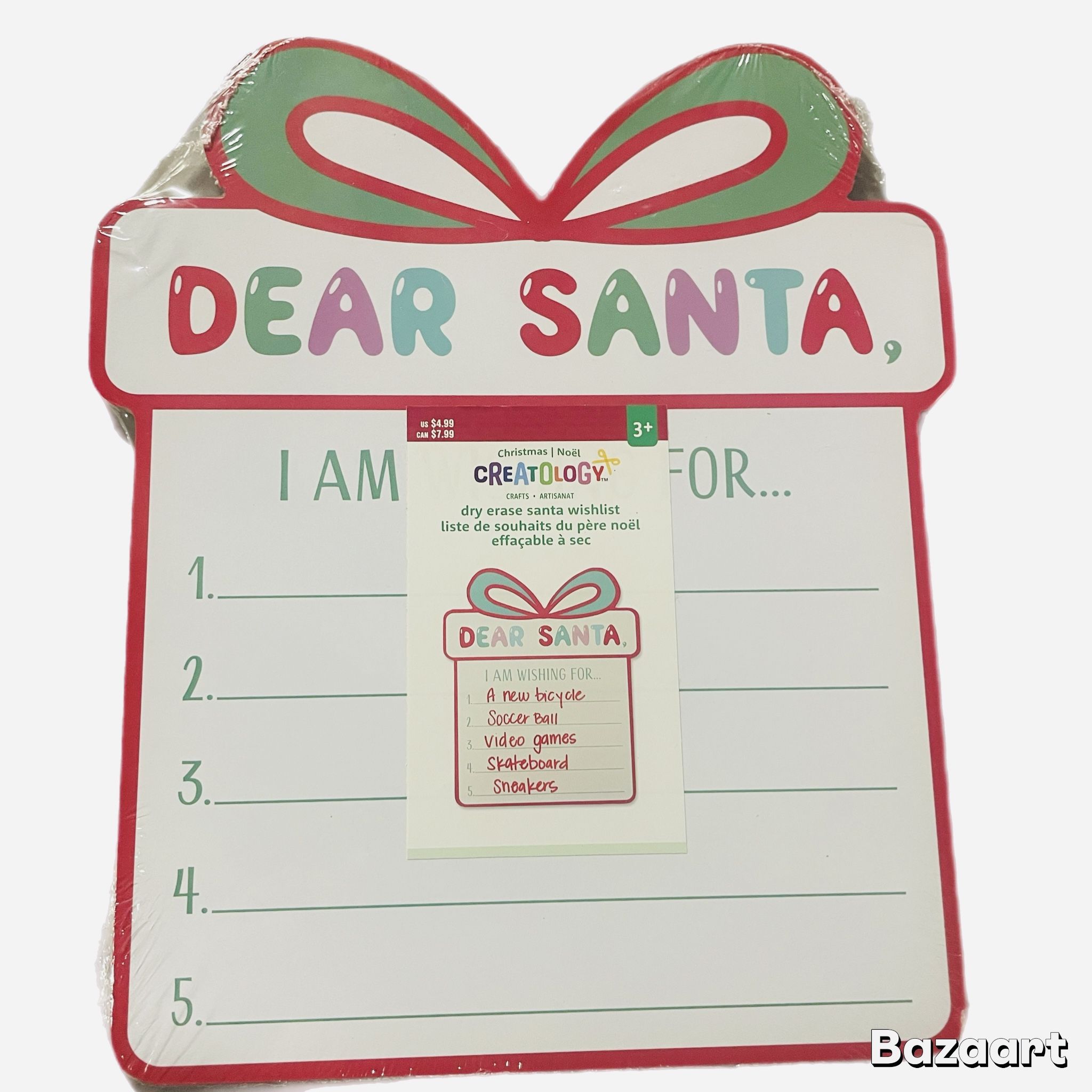 Creatology - 9” X 11” Dear Santa Dry Erase Board - Kids Christmas Crafts - New