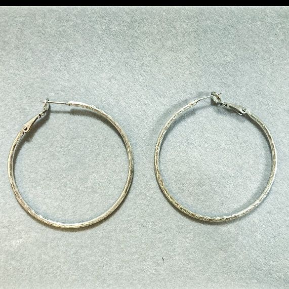 Silver Hoop Earrings