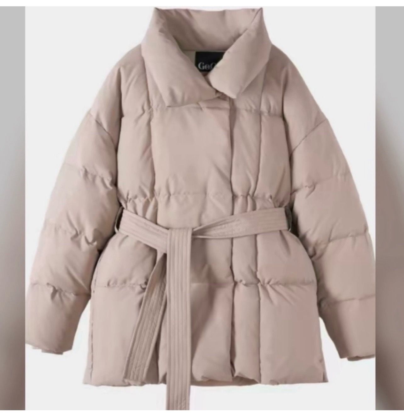 Large beige bomber Jacket