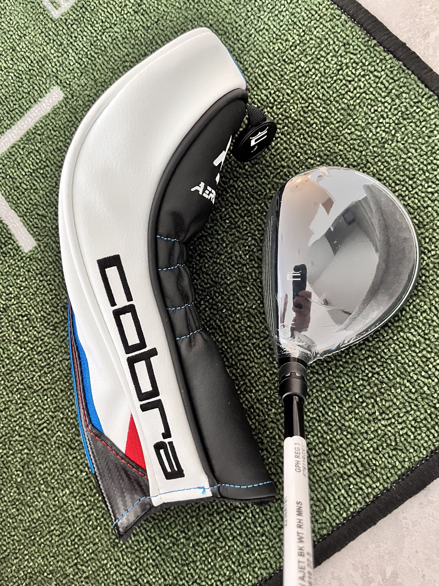 Cobra Aerojet 15° Adjustable 3-wood Mitsubishi Kai’ Li R-Flex