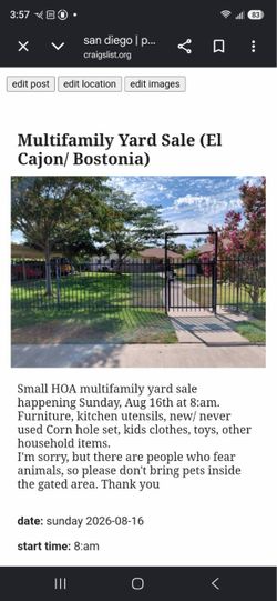 Community Yard Sale