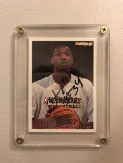 Autograhed Carlos Rogers basketball card