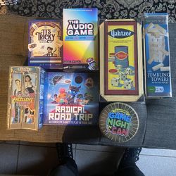 collection of tabletop and travel games