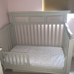 Crib and Changing Table with Dresser
