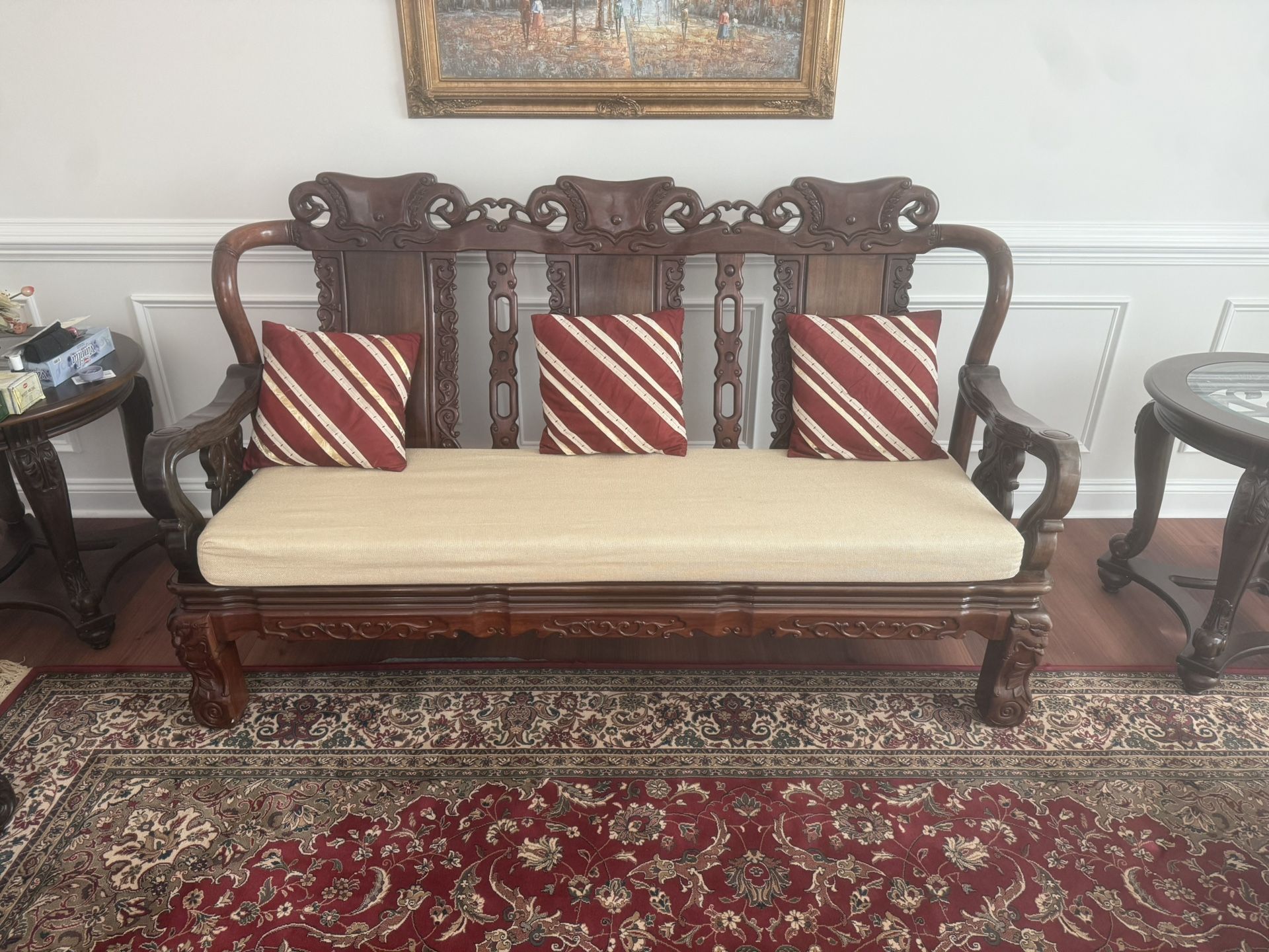 Living Room Furniture - Real Hand Carved Made In China