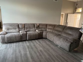 Sectional couch  bedroom set cal king stools