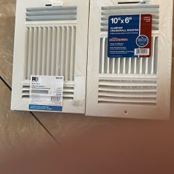 10”x6” 3 Way Ceiling/wall Register