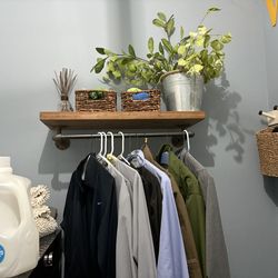 Floating Wall Shelve And Hanger