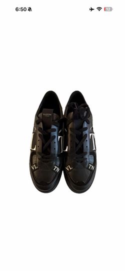 Valentino VL7N Men's Black Low Top Sneaker Size US 13