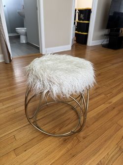 Gold Furry Chair