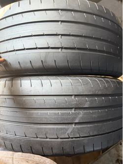 (2) 275/45R21 PAIR OF USED TIRES GOOD YEAR 65% LIFE !!