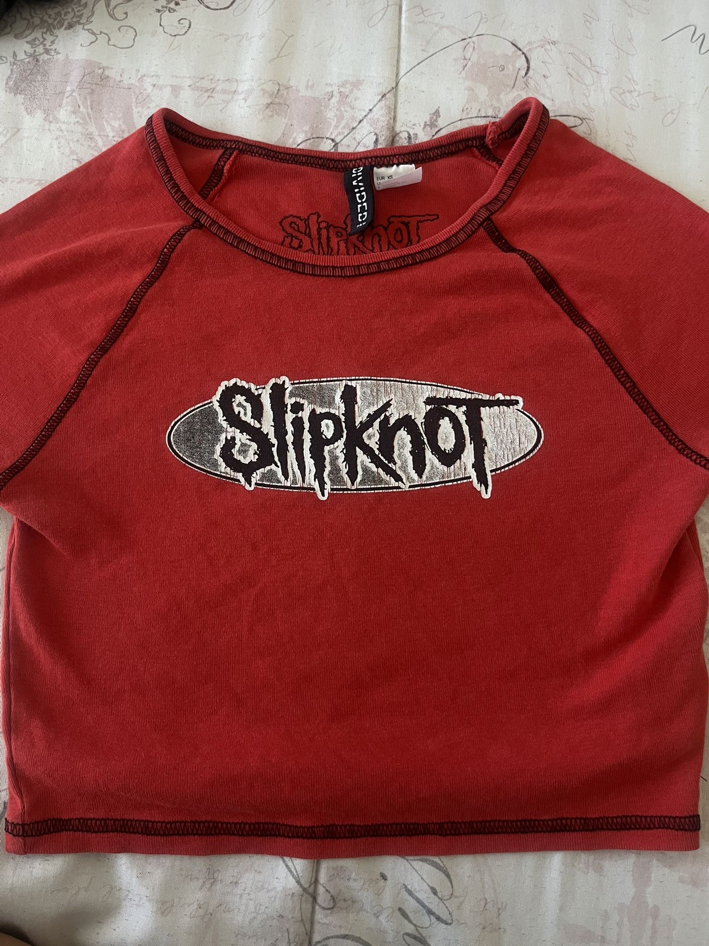 H&M SlipKnot Cropped Tee