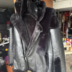 Women's winter Leather Jacket