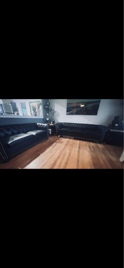 Brand new  leather Sophia and love seat
