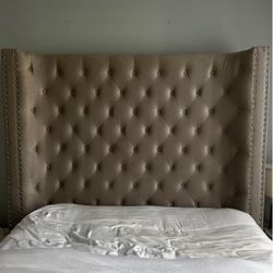 Grey Upholstered Bed Frame