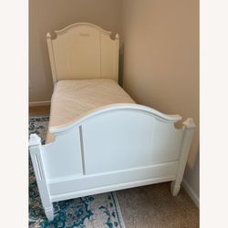 Pottery Barn White Madeline Twin Bed