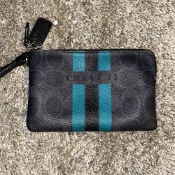 COACH Varsity Stripe Wristlet (OBO)