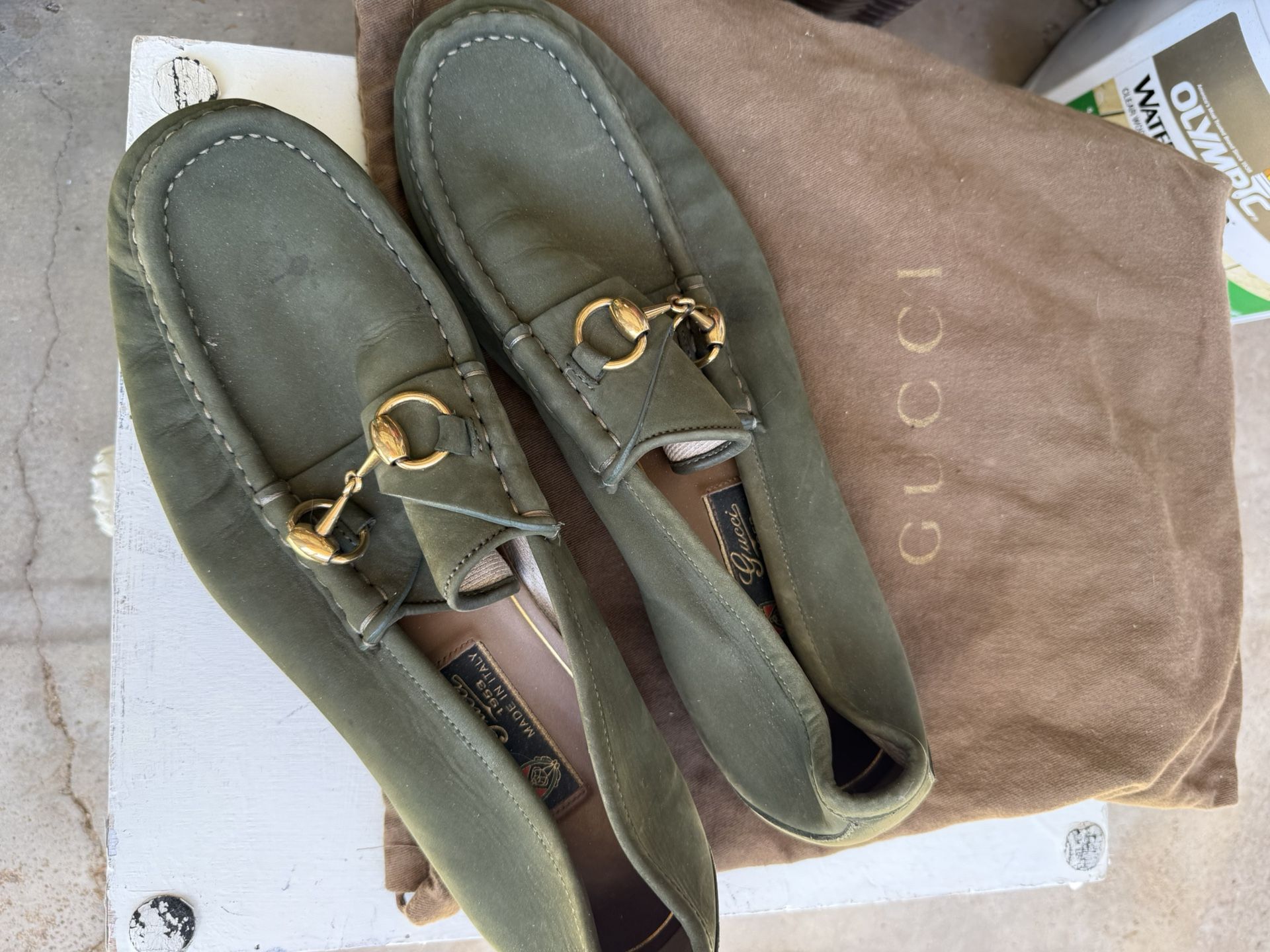 Men’s Olive Gucci Shoes 8.5
