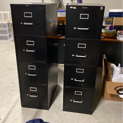2 Large File Cabinets 