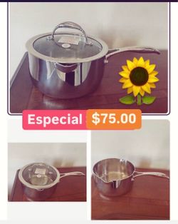 Especial $75.00 Sartencito Acero Inoxidable 3qt Con Tap Coladora Prepara Atoles Avenas Sopas Salsas Variedad De Comidas Princess House Ventas Finales