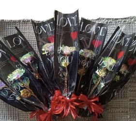 Rose Gold Crystal Rose