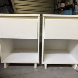 Two White Night Stands 