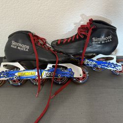 Simmons Usa Made Ultimate Ego Professional In Line Skates 
