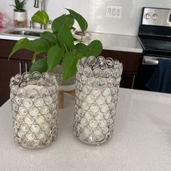 Coffee Table Candle And Plant Set