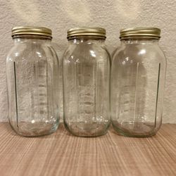 NEW 52 Oz Mason Jars 3ct. 
