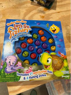 Pressman Under the Sea Let's Go Fishin' Game