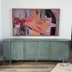 Media Cabinet/ Credenza - Blue/green