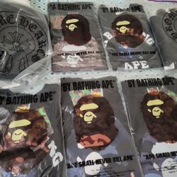 Bape T-shirts Sizes L And XL 