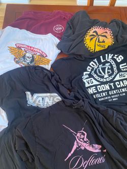 Men’s XL T-shirt Lot -Vans Powell Peralta Violent Gentlemen Deftones