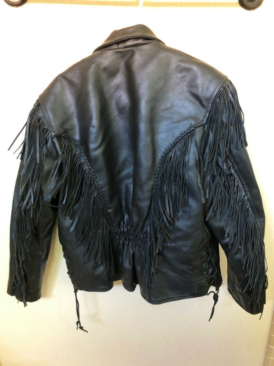 Leather motorcycle jacket