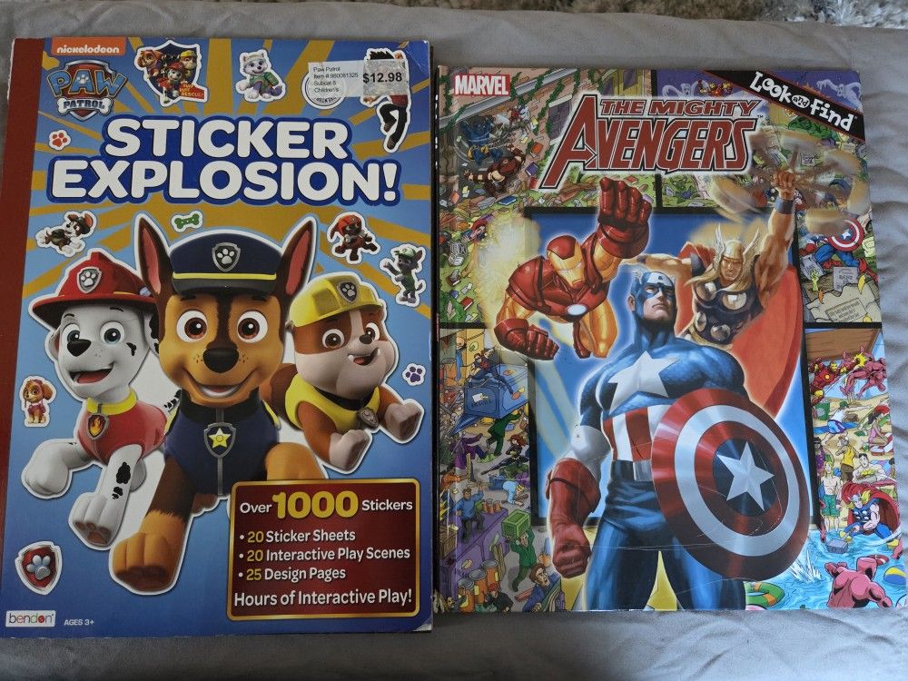 2 Children's Activity/Sticker Books