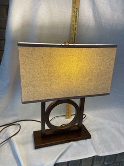 Modern Table Lamp with Rectangle Shade