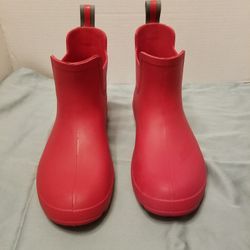 Totes Size 10 Women Ankle boots Red