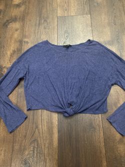 Womans Long Sleeve Blue Shirt Size Large By Forever 21 #8
