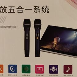 Chinese Karaoke Machine 19.5" Touch Screen 5-in-1 Amplifier All-in-One Combo Speakers and Subwoofer