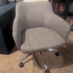 Gray Rolling Desk Chair