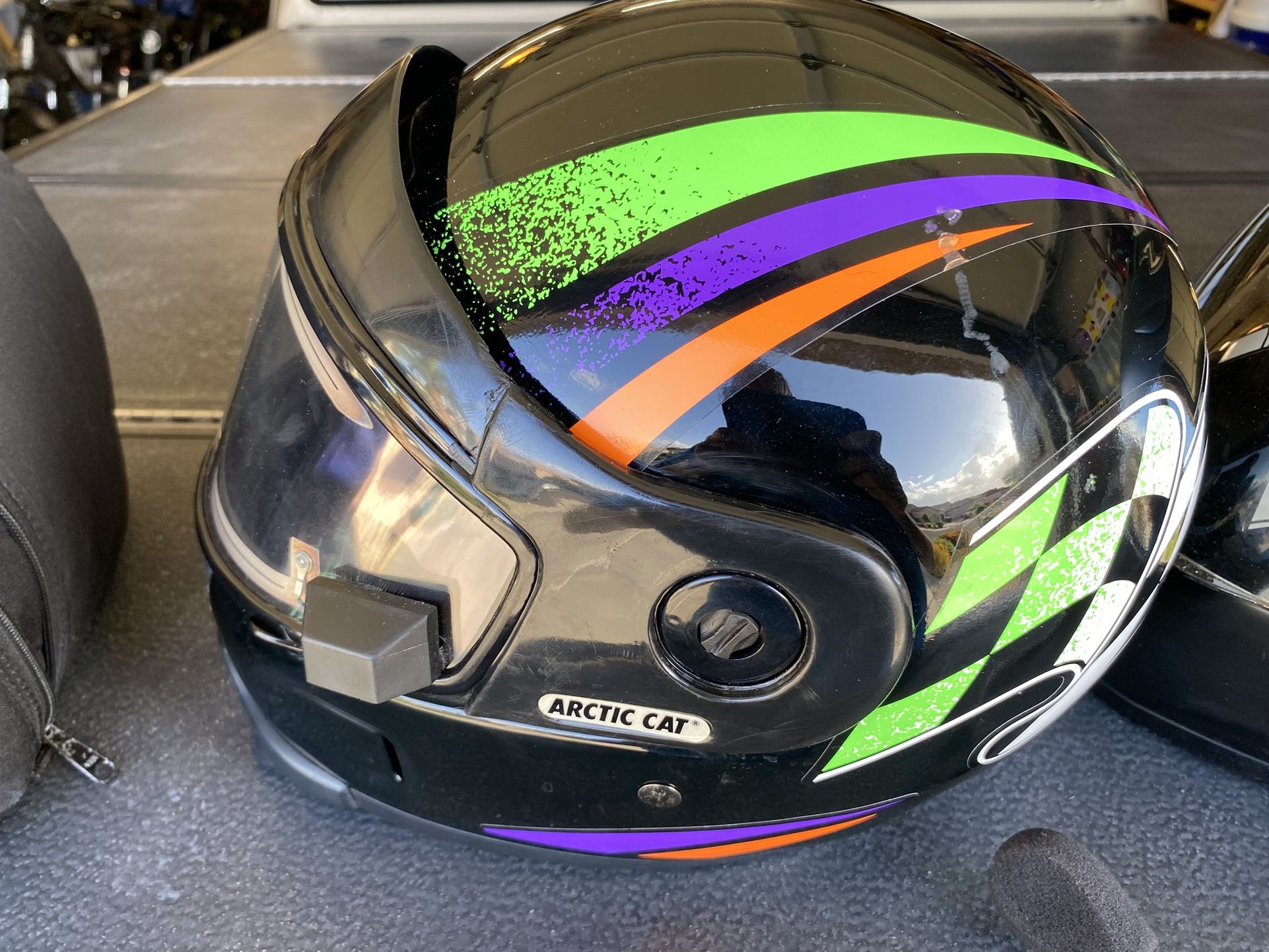 TWO Motorcycle HELMETS.
