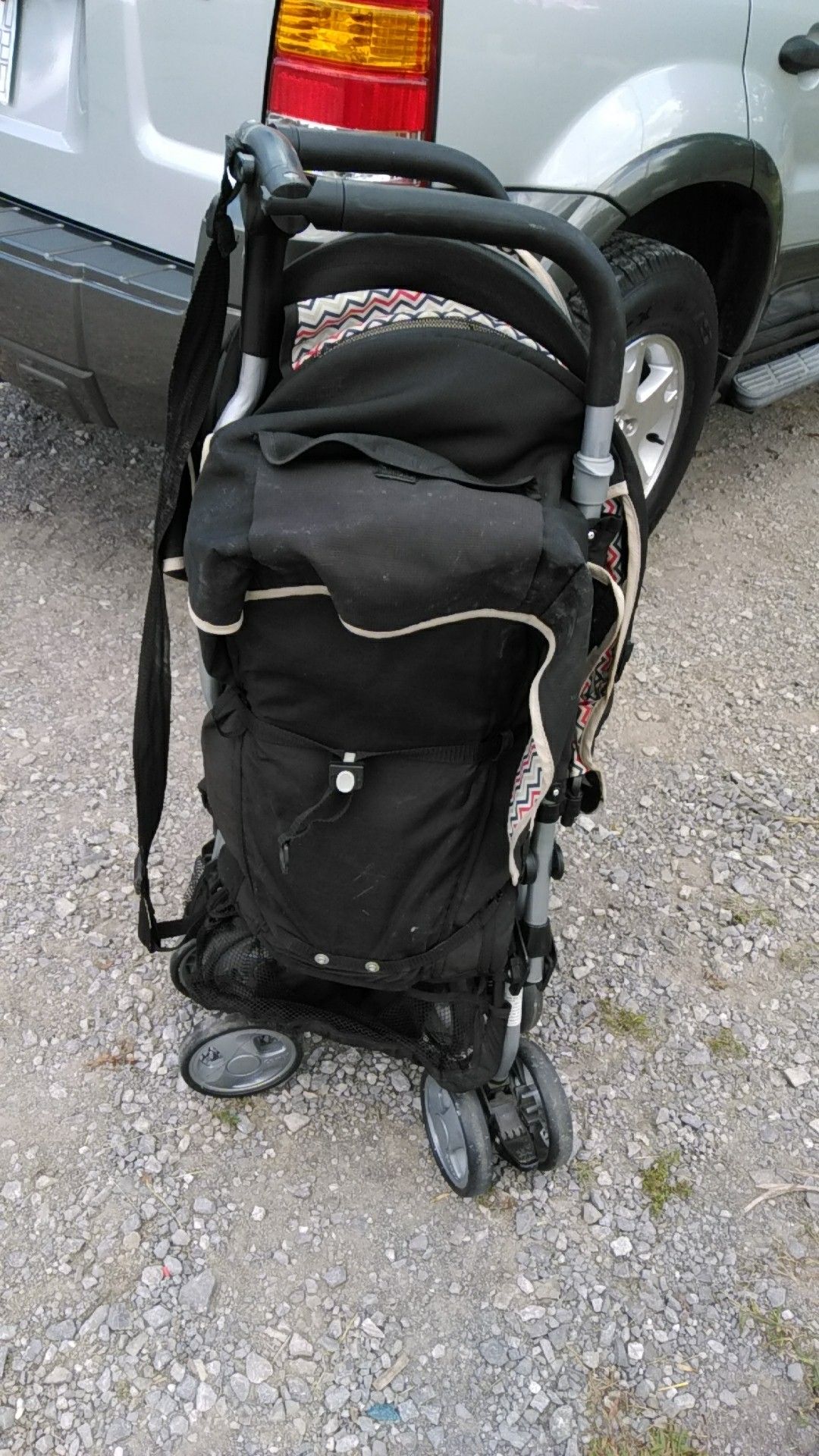 Double baby stroller