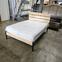 Full Bed Frame And Mattress 